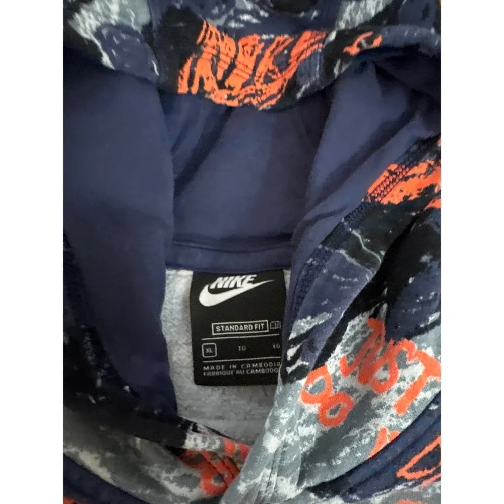 Nike Kids Hoodie Zip Up Bundle 4pc XL Therma-FIT Black Blue Grey Camo Boys